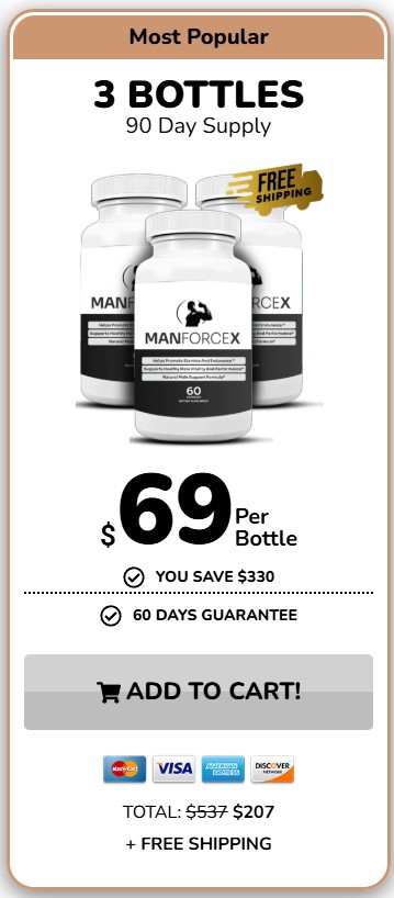 ManForceX 3 Bottle Price